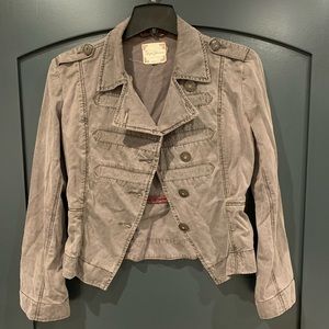 Dusty Brown Cropped Jacket